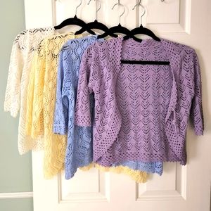Crochet light cardigans